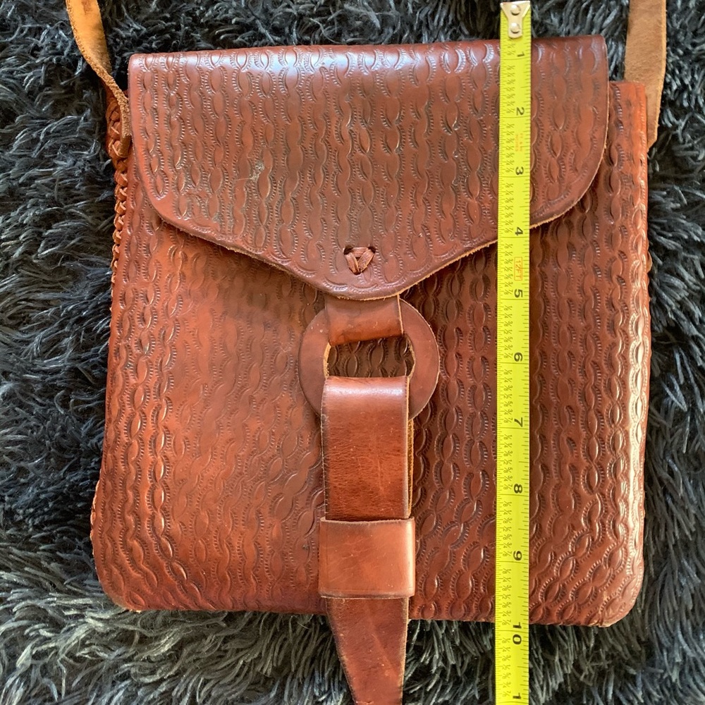 Vintage Hand Tooled Leather Bag